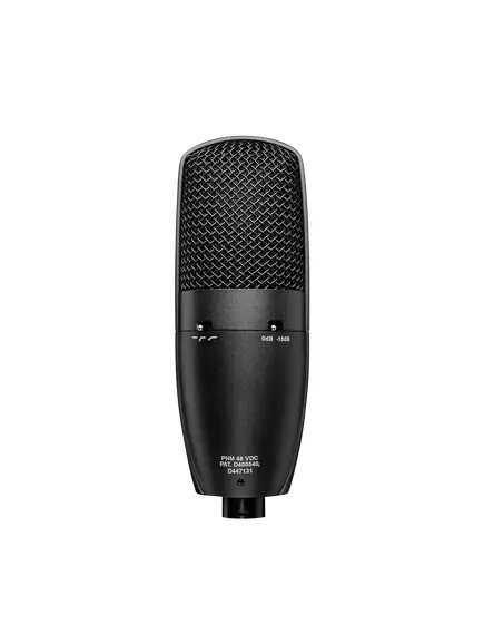 SM27-LC Large Diaphragm Condenser Microphone, Cardioid, Black, Mounting Type: Stand Adapter