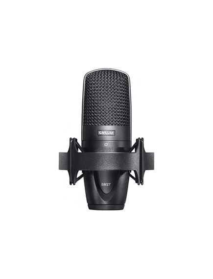 SM27-SC Large Diaphragm Condenser Microphone with Shock Mount, Cardioid, Black, Mounting Type: Shock Mount, 4 image