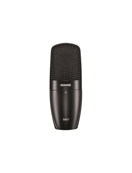 SM27-SC Large Diaphragm Condenser Microphone with Shock Mount, Cardioid, Black, Mounting Type: Shock Mount