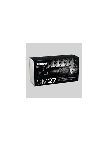 SM27-LC Large Diaphragm Condenser Microphone, Cardioid, Black, Mounting Type: Stand Adapter, 3 image
