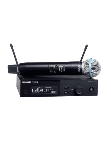 SLXD24E/B58-H56 Wireless System with Beta58A Handheld Transmitter, Digital, 518 to 562 MHz, RF Frequency Rating: 518 to 562MHz