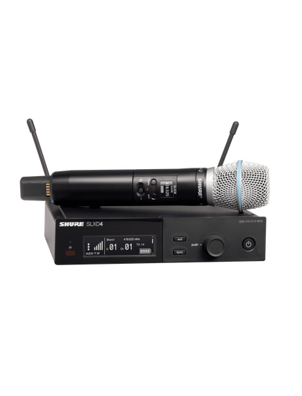 SLXD24E/B87A-L56 Wireless System with Beta87A Handheld Transmitter, Digital, 650 to 694 MHz, RF Frequency Rating: 650 to 694MHz